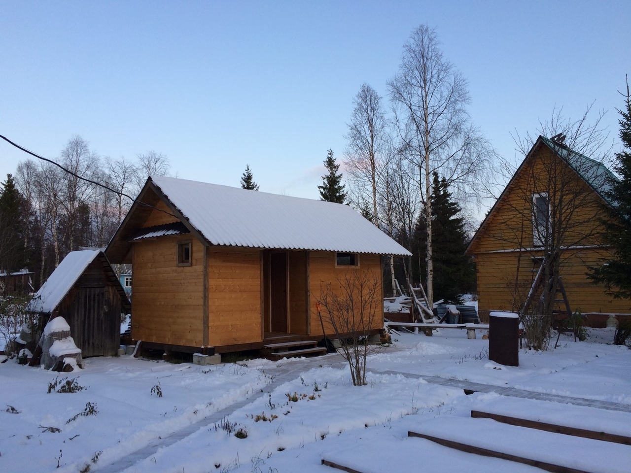 Household block 3x6m - My, Building, Tree, Barn, Dacha, Rukozhop, With your own hands, Longpost