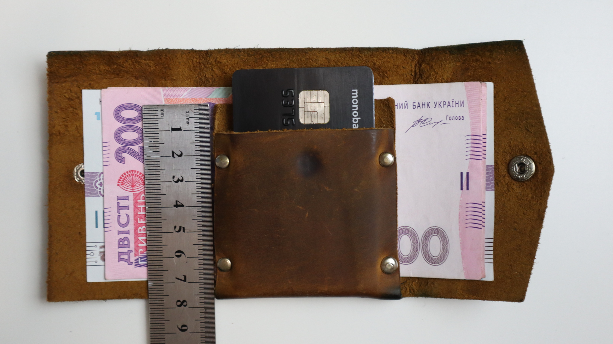 My first wallet - My, Leather products, Leather craft, Leather, Wallet, With your own hands, Needlework with process, Craft, Longpost