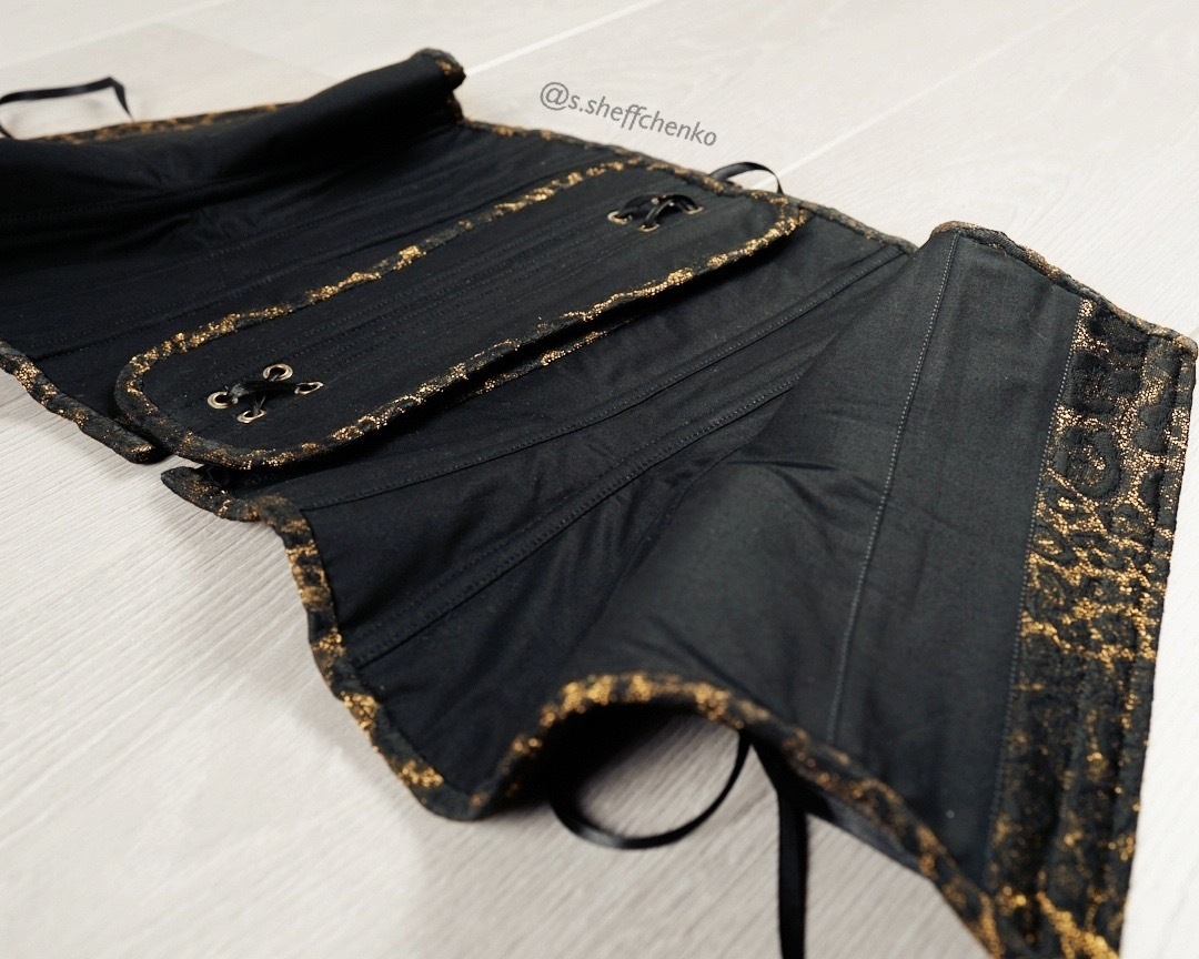 Underbust corset - My, Corset, Handmade, Needlework without process, Sewing, Needlework, Longpost