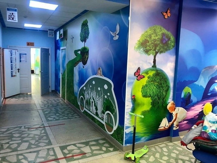 Six children's clinics in Chelyabinsk underwent designer renovations - Chelyabinsk, Design, Repair, children's Hospital, Good news, Positive, Longpost