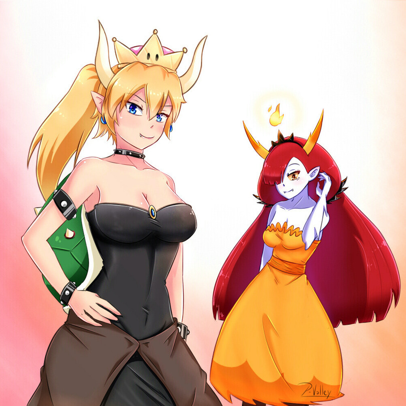 SPSZ.Art - Star vs Forces of Evil, Cartoons, Art, Hekapoo, Bowsette