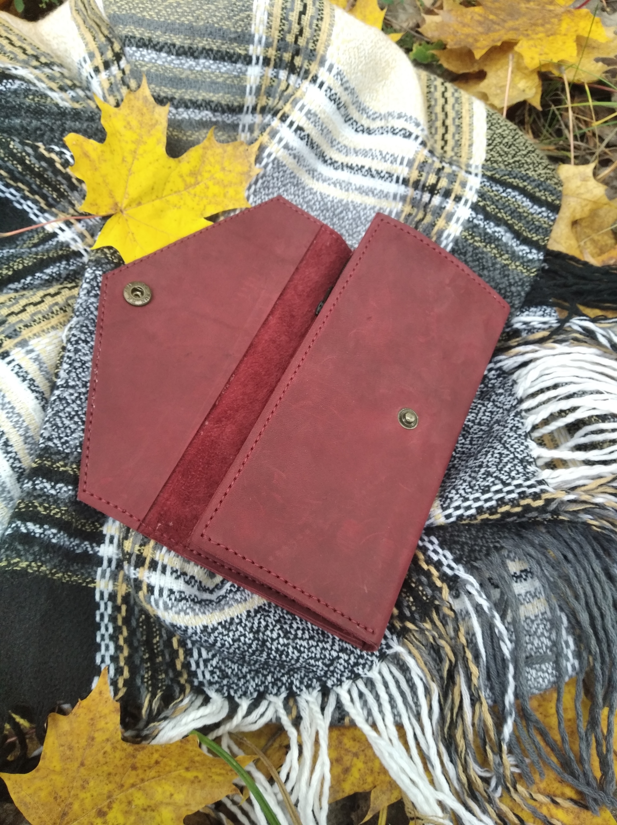 Post #7770088 - My, Handmade, Natural leather, With your own hands, Wallet, Leather craft, Leather products, Mozyr, Video, Longpost, Needlework without process, Leather