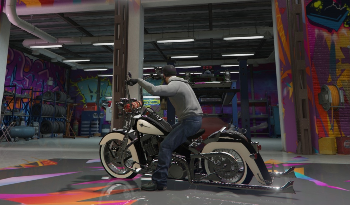 Springer softail Crimea - My, Gta 5, Fashion, Moto, Harley-davidson, Longpost