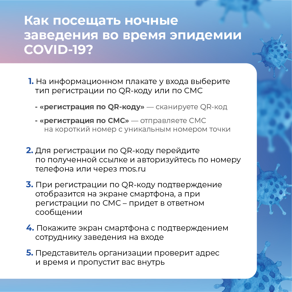 В ночные клубы Москвы будут впускать только после регистрации номеров  телефонов по QR-кодам или SMS | Пикабу