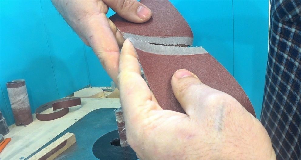 Sanding belt. How to glue it yourself? - My, With your own hands, Master Class, Workshop, Carpentry workshop, Longpost, Video blog, Needlework with process, Video