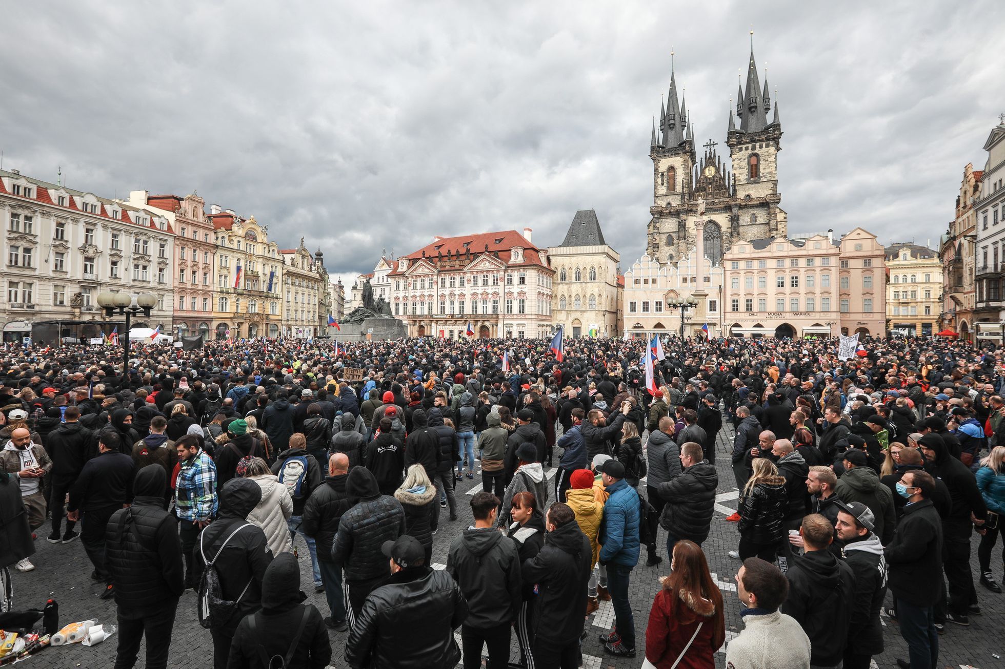 Demonstration against government coronavirus measures in Prague - Prague, Czech, Europe, Coronavirus, Demonstration, Protest, Hooligans, Politics, Longpost