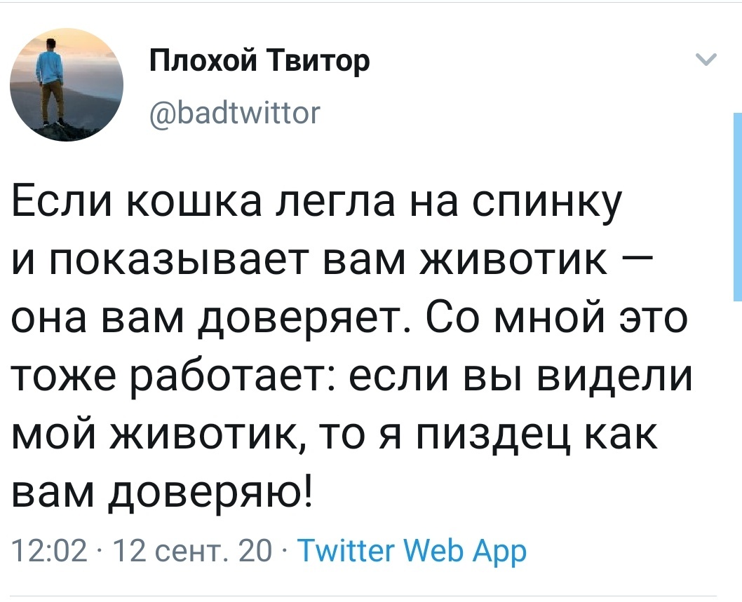 Доверие - Twitter, Скриншот, Доверие, Мат