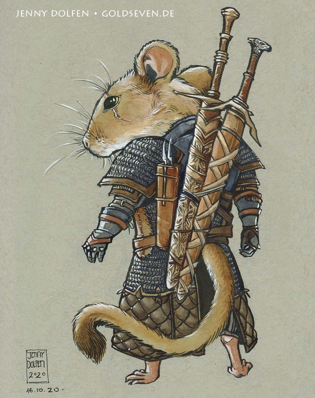 Myshralt of Rivia - Geralt of Rivia, Drawing, Witcher, Art, Mouse