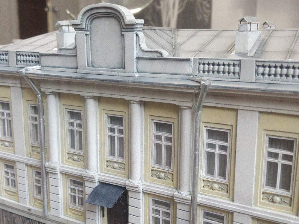 Old mansion. Model, final - My, With your own hands, Modeling, Architecture, Handmade, Longpost