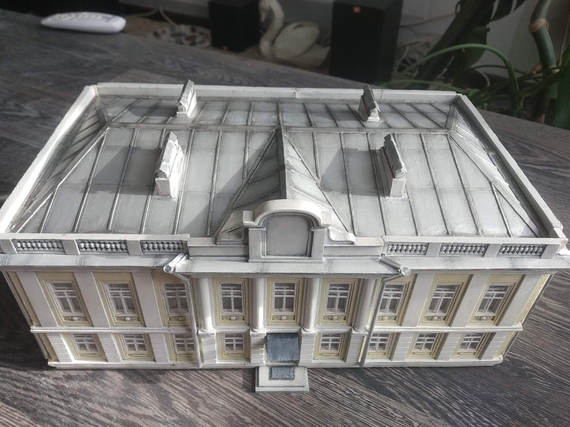 Old mansion. Model, final - My, With your own hands, Modeling, Architecture, Handmade, Longpost