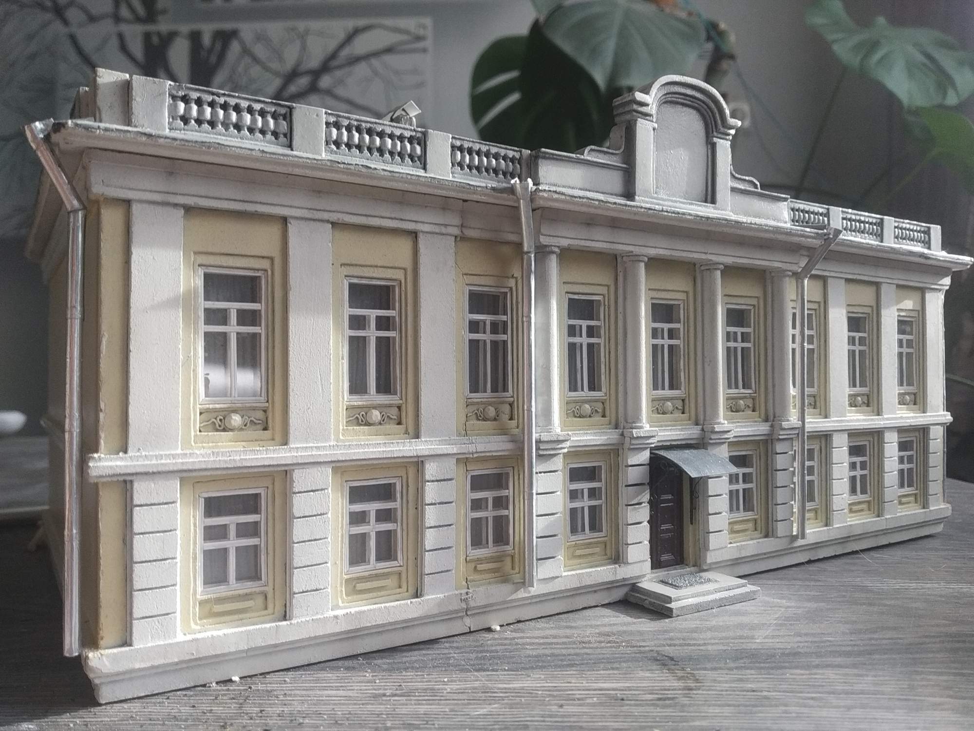 Old mansion. Model, final - My, With your own hands, Modeling, Architecture, Handmade, Longpost