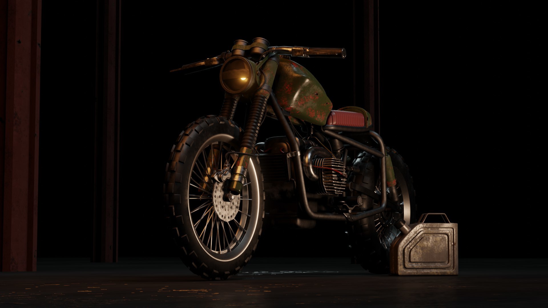 First steps in Blender/Why Blender/ 3D ARTIST/ - My, Blender, Ural, Moto, Motorcycles, Homemade, Hobby, 3D modeling, 3D, Junior, Computer simulation, 3dartist, 3D graphics, Customization, Longpost