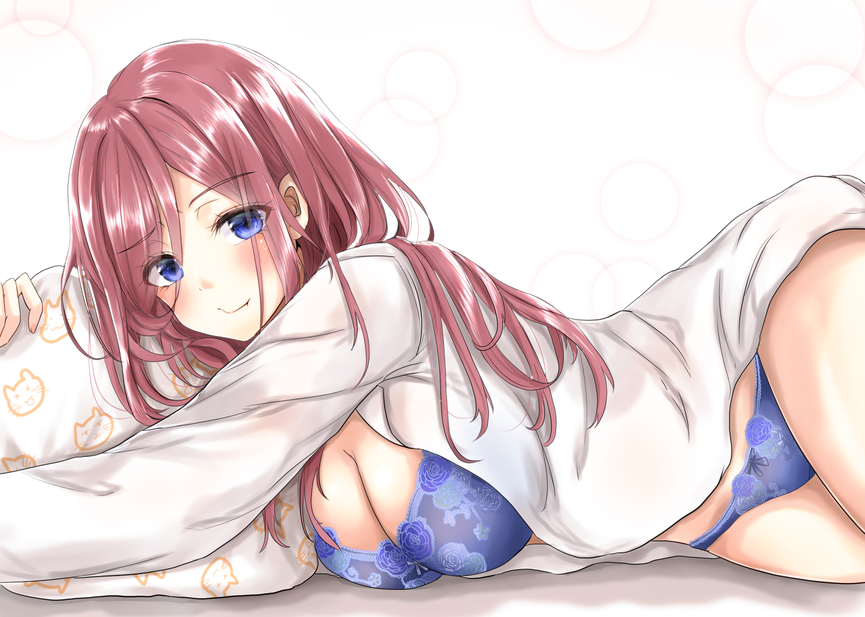 Miku - NSFW, Anime, Anime art, Art, Erotic, Hand-drawn erotica, Girls, Gotoubun no hanayome, Nakano miku, Underwear