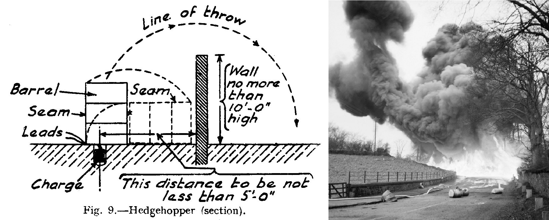 Song of Smoke and Flame Fire bombs and other incendiary engineering munitions and obstacles. Part I - Weapon, Flamethrower, Mines, The Second World War, Warfare, Video, Longpost