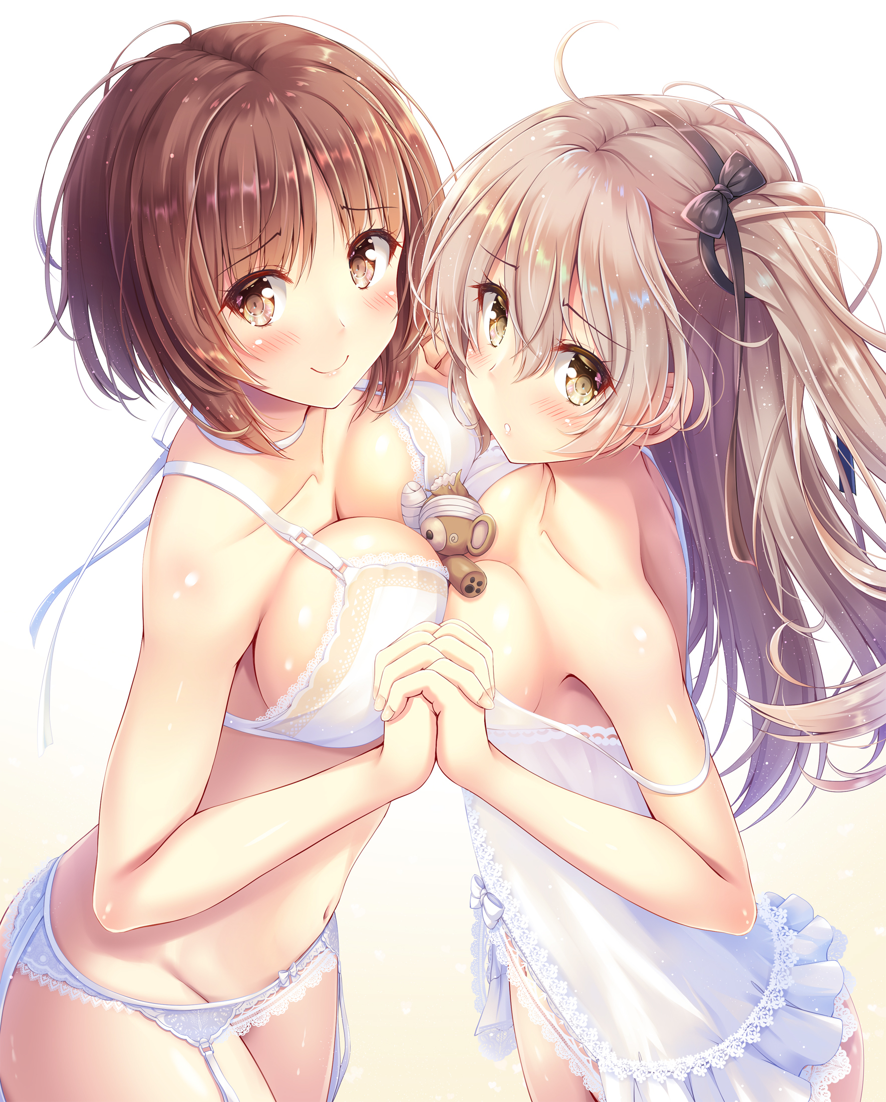 Alice & Miho - NSFW, Anime, Anime art, Girls und panzer, Nishizumi Miho, Breast, Bra