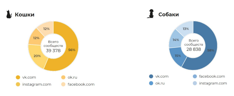 Cats vs dogs: who do social network users prefer? - cat, Cats and dogs together, Dog, Social networks, Research, Statistics, The national geographic, Longpost