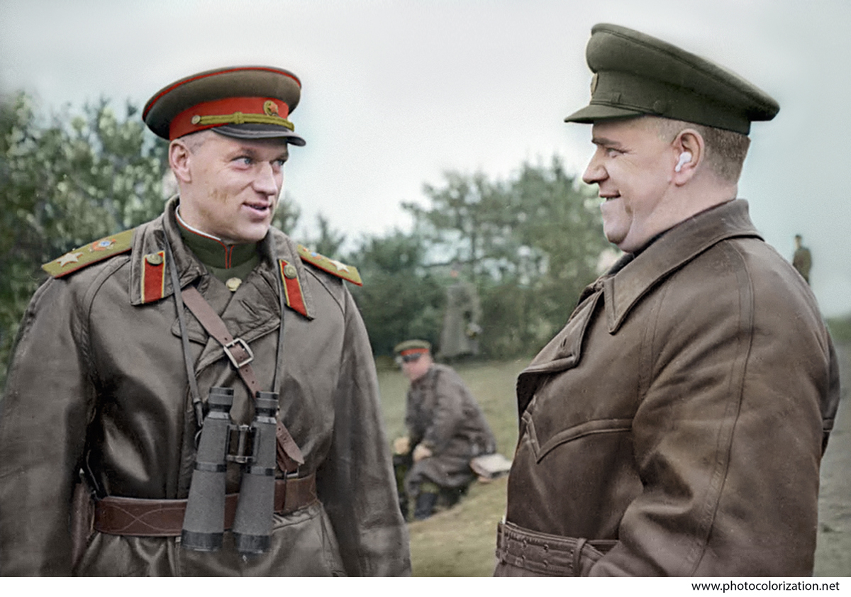 My colorization - My, Colorization, The Second World War, The Great Patriotic War, Konstantin Rokossovsky, Georgy Zhukov