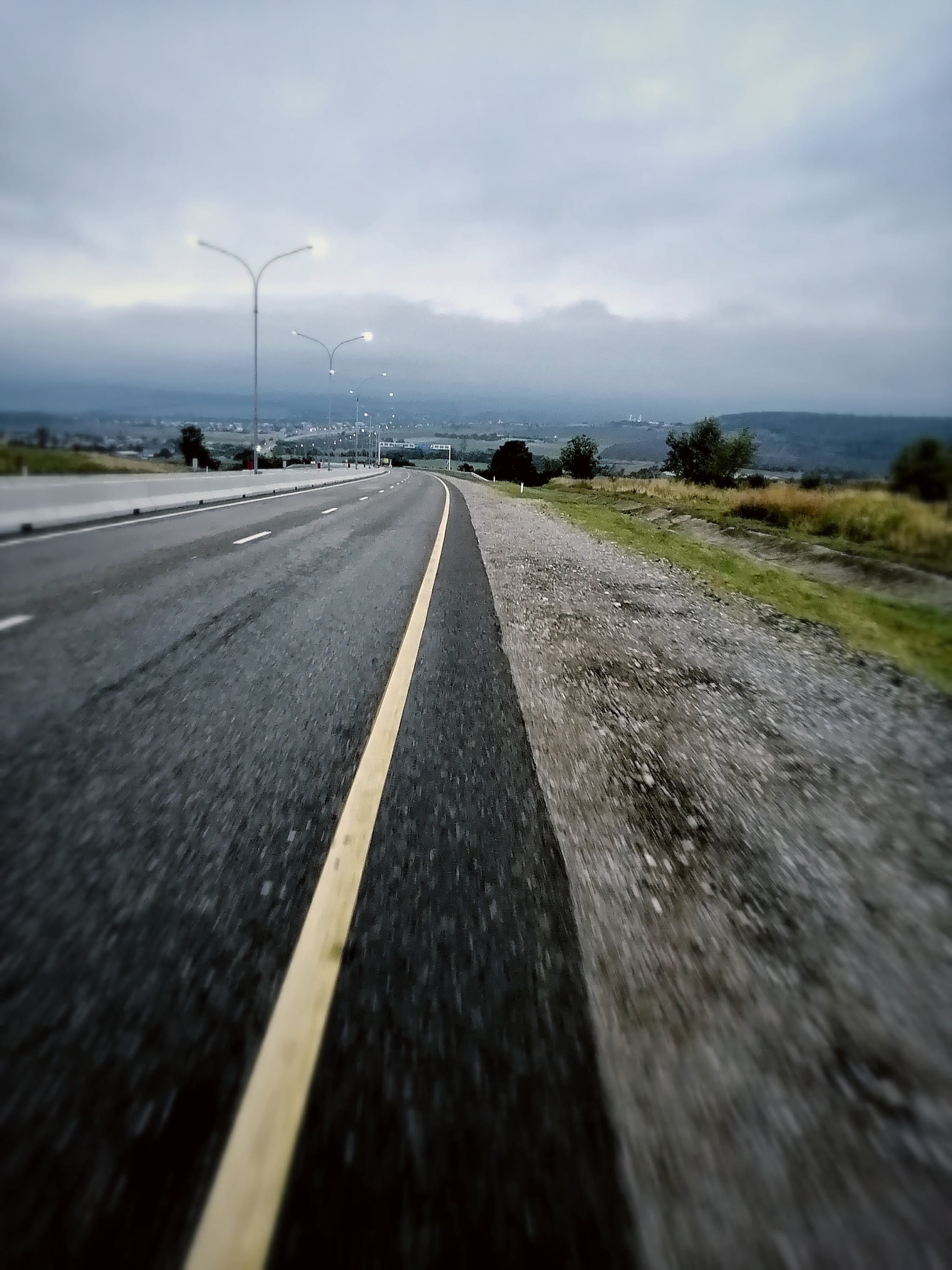 Road landscapes - My, Road, Mobile photography, Nature, Landscape, dawn, Longpost