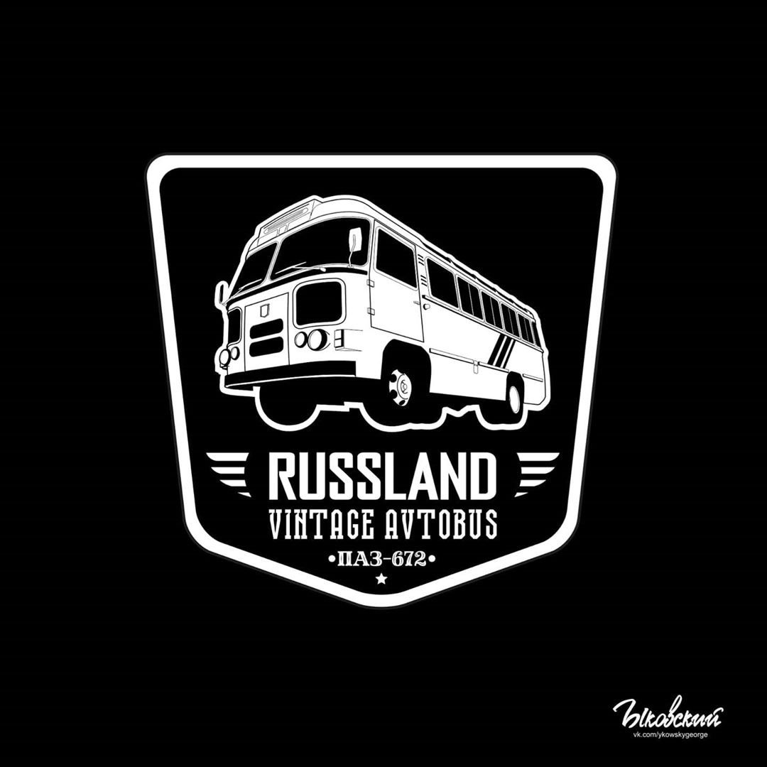 Buses - My, Bus, Art, Ikarus, Groove, Graphics, Drawing, Volga, Auto, Logo, Longpost