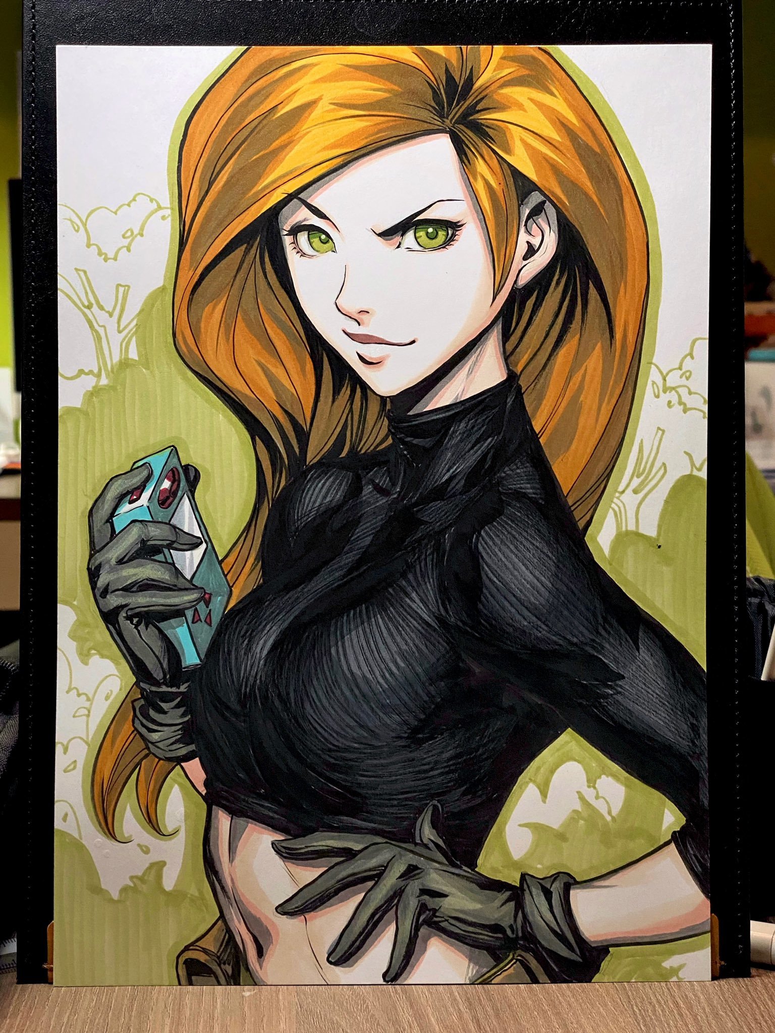 Kim - Art, Drawing, Kim Five-with-plus, Animated series, Walt disney company, Artgerm, Girls