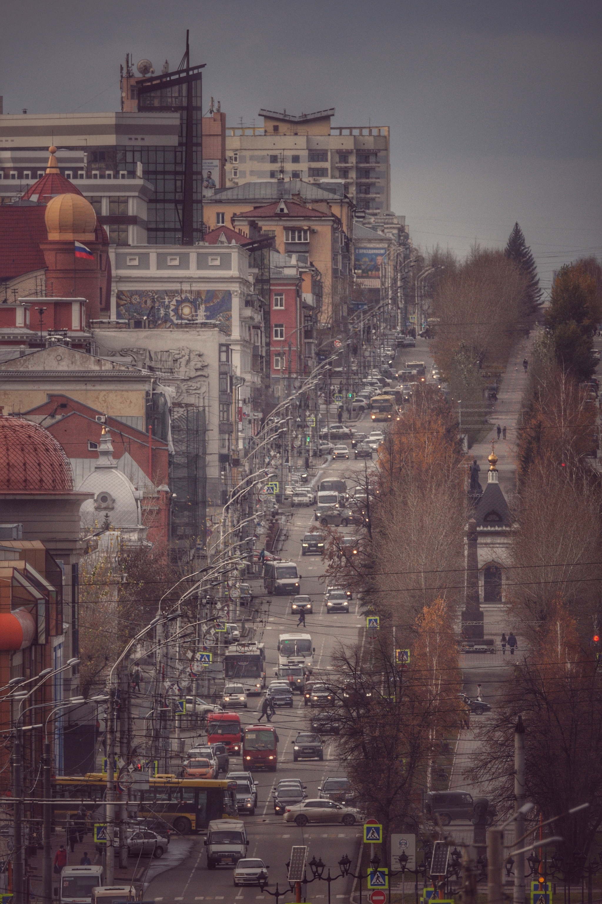 Cityscape shot on a super telephoto camera - My, The photo, Telephoto lens, Zoom, Landscape, Barnaul, Perspective, Longpost