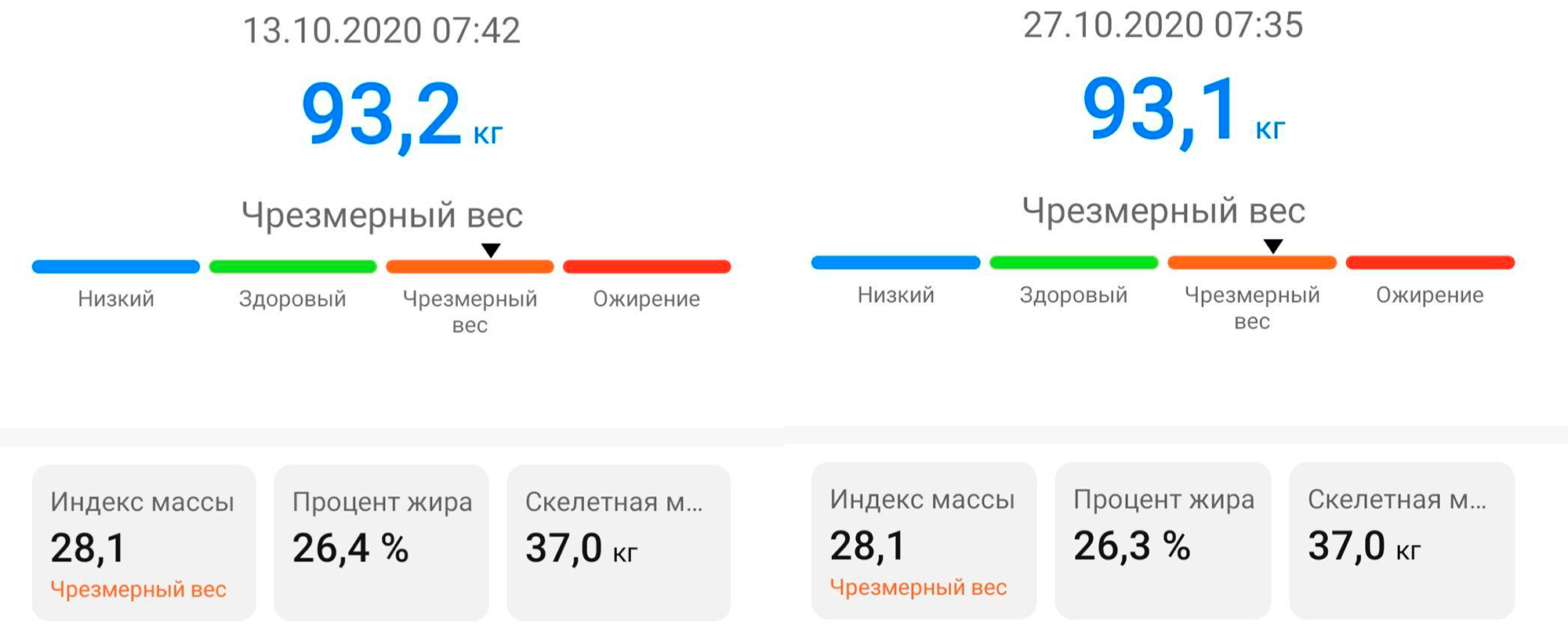 Цель 85 кг, часть №8 от 27.10.2020 - Моё, Похудение, Дневник, Спорт, Бег, ЗОЖ, Мотивация, Ходьба, Длиннопост