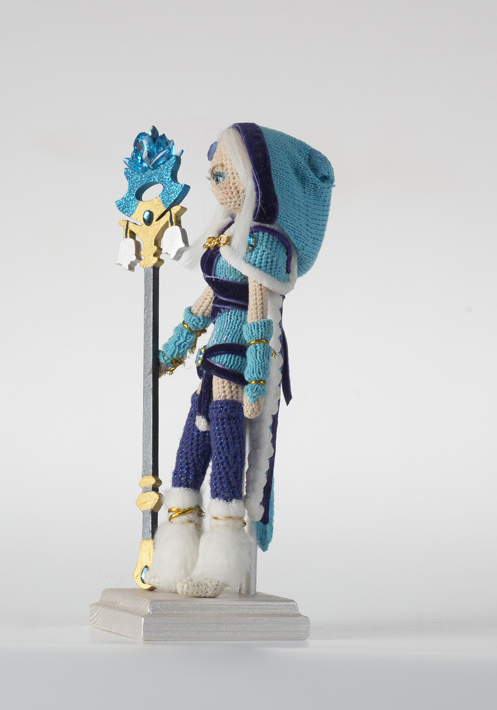 Crystal Maiden - My, Dota 2, Doll, With your own hands, Handmade, Crystal maiden, Cm, Longpost, Needlework without process