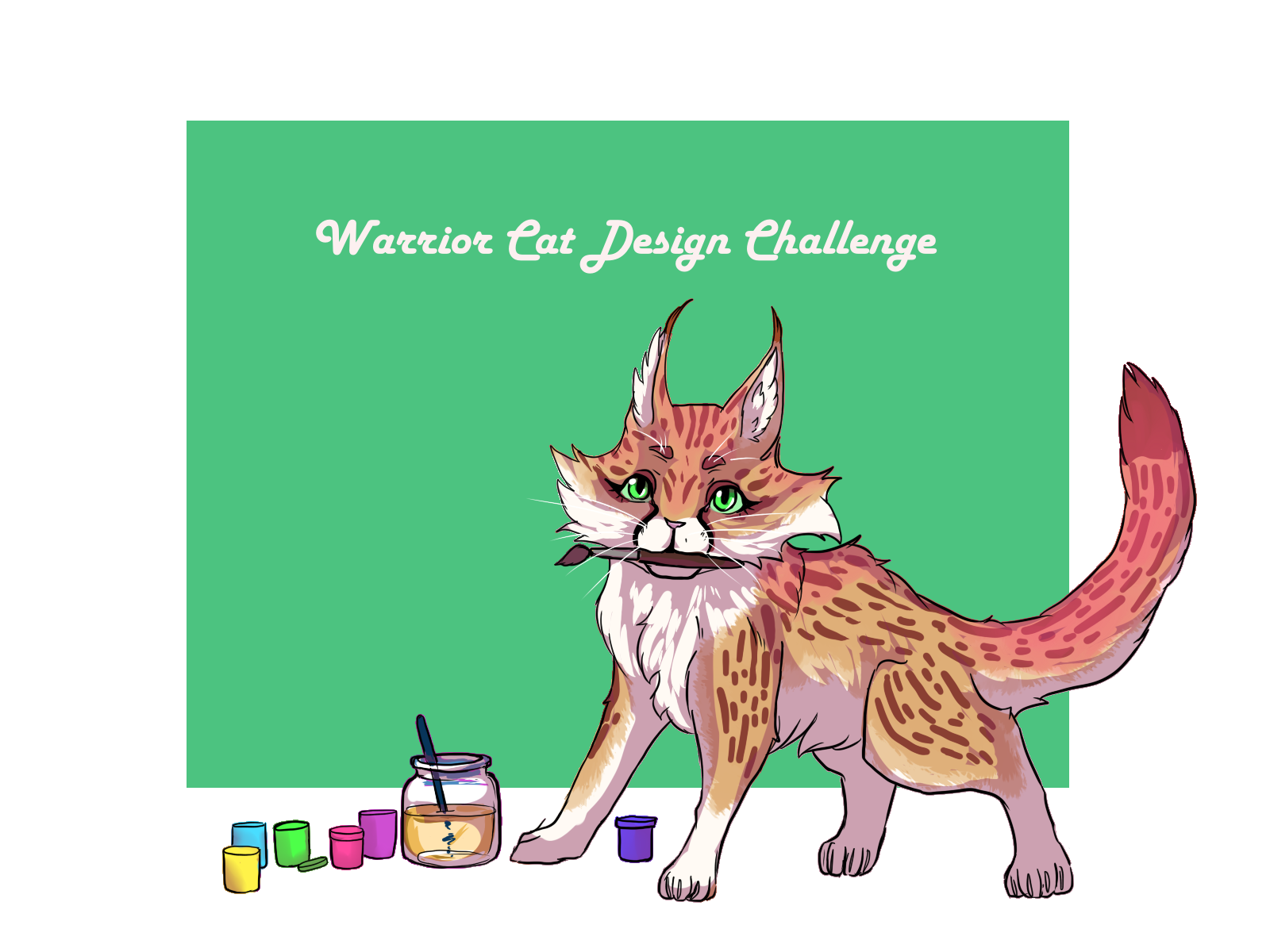 WarriorCatDesignChallenge - My, cat, Creation, Book series Cats-warriors, Challenge, Digital drawing, Longpost