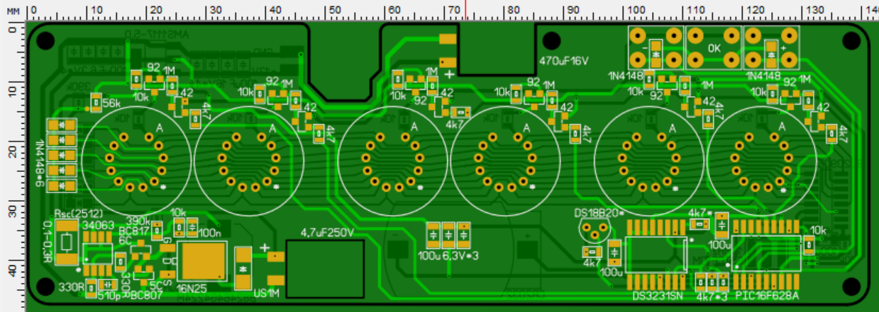 A short post about assembling a tube clock on IN-8-2 - My, Homemade, With your own hands, Needlework with process, Presents, Clock, Wood, Electronics, Longpost