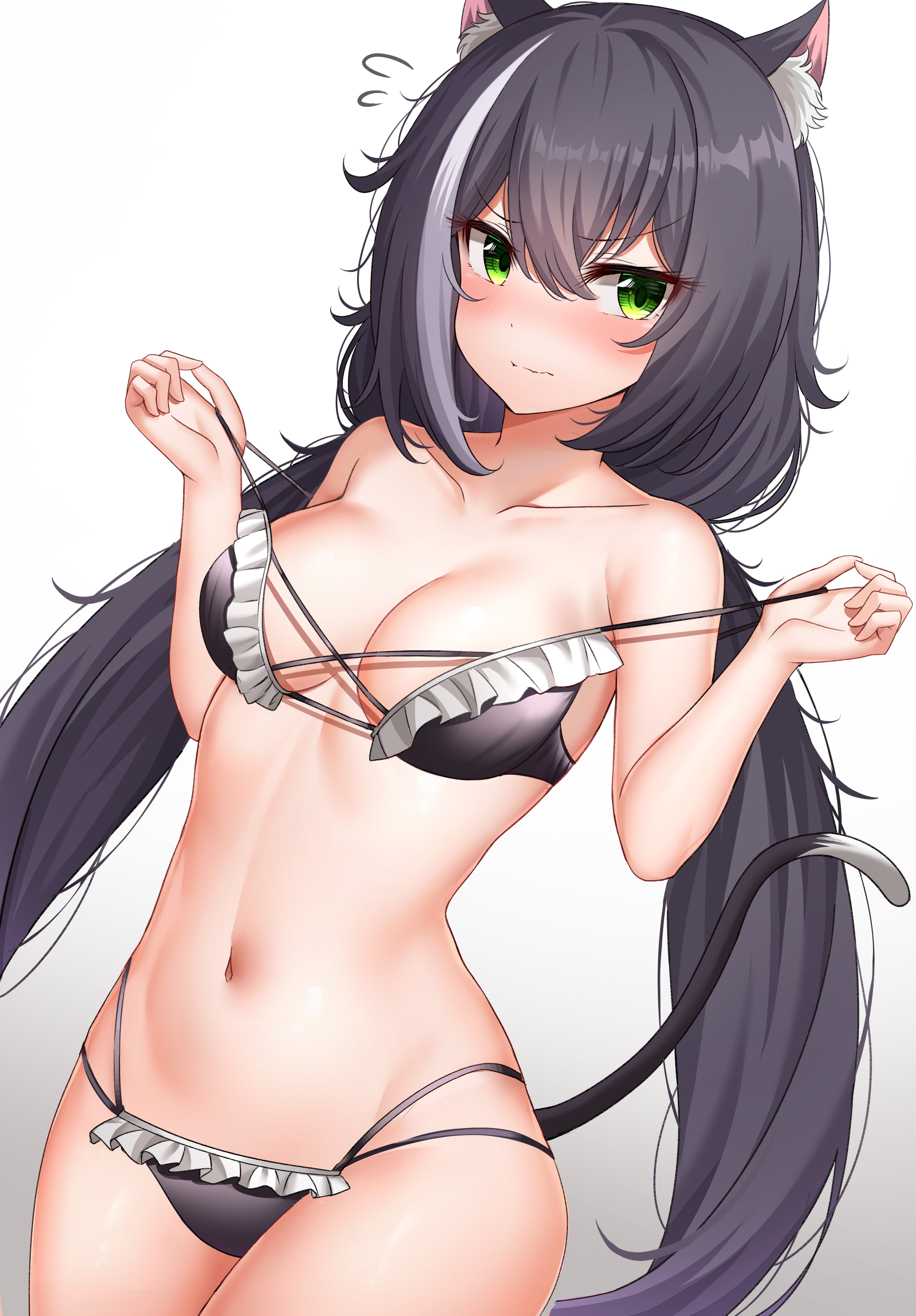 Kyaru - NSFW, Аниме, Anime Art, Princess Connect! Re:Dive, Kiruya Momochi, Арт, Длиннопост, Cat Keyhole Bra