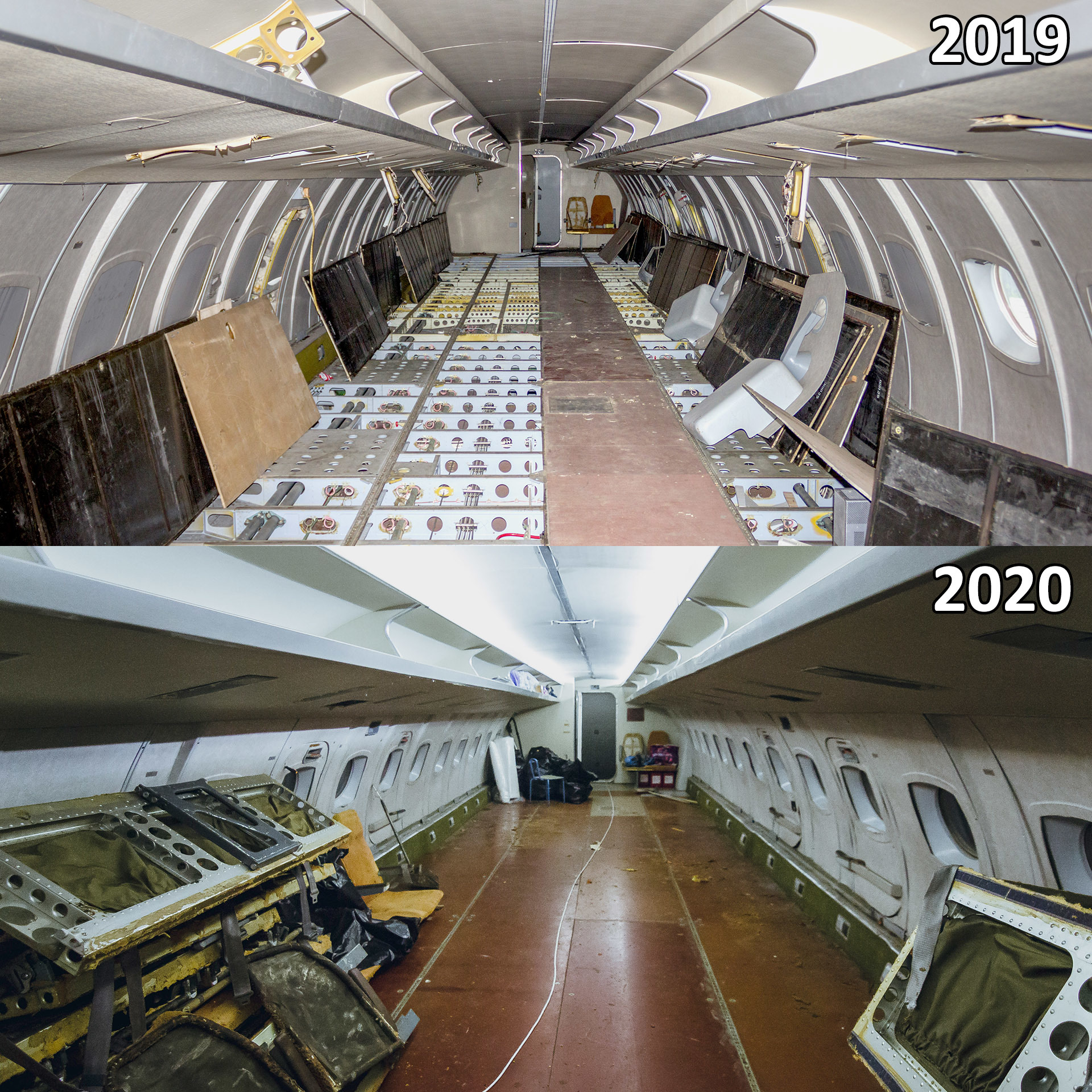 Antitlen: restoring the Soviet airliner Yak-42 - My, Aviation, the USSR, Monino, BBC Museum, Museum, Airplane, Longpost