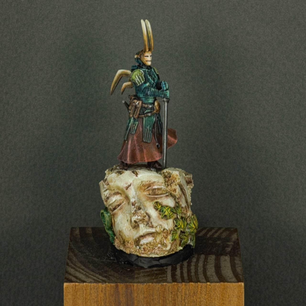 Grim Warrior - My, Painting miniatures, Fantasy, Longpost