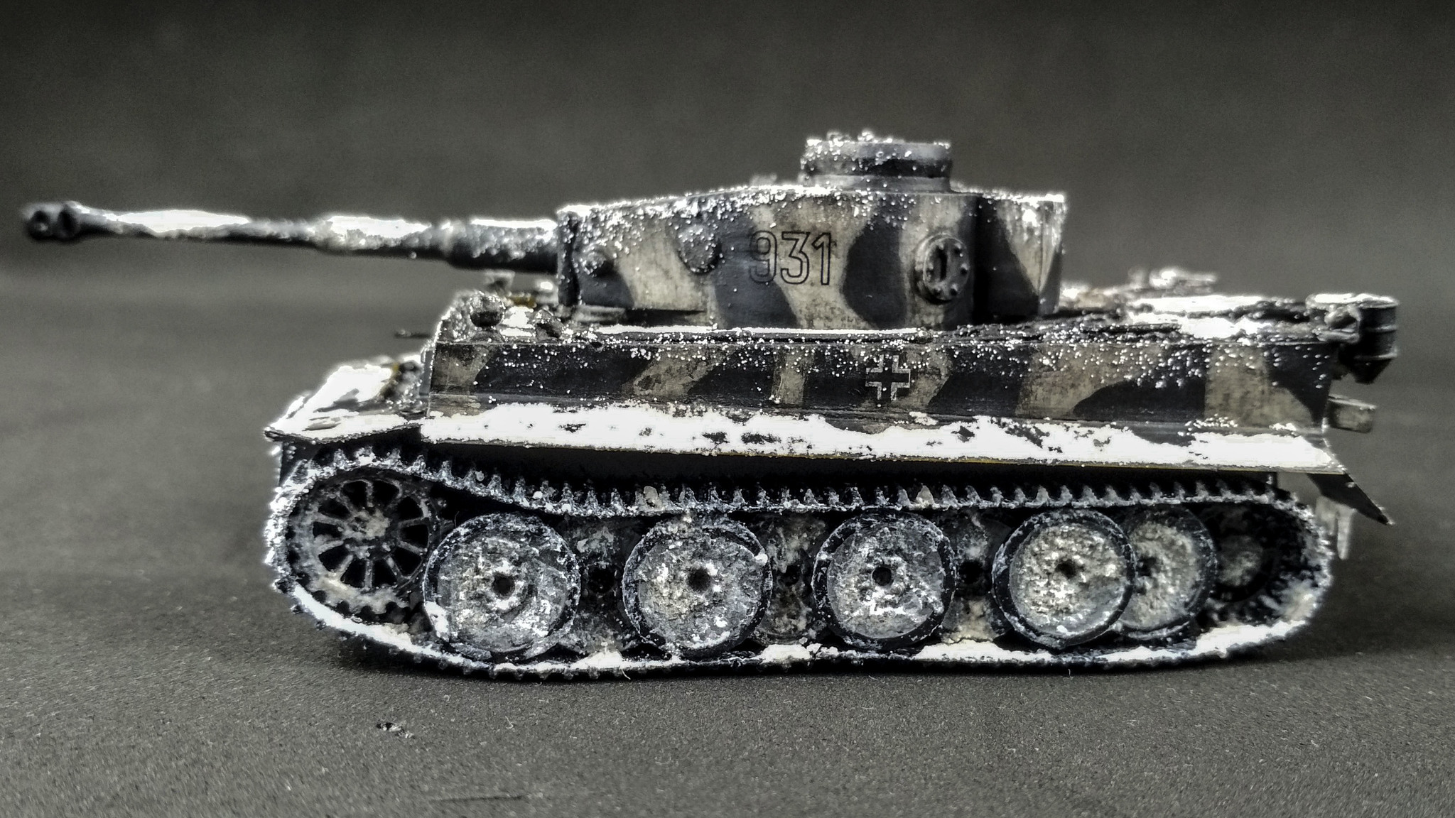 Tiger I tank in 1/72 scale. Tank for diorama - My, Scale model, Models, Tanks, Tiger I, Prefabricated model, Stand modeling, Video, Longpost