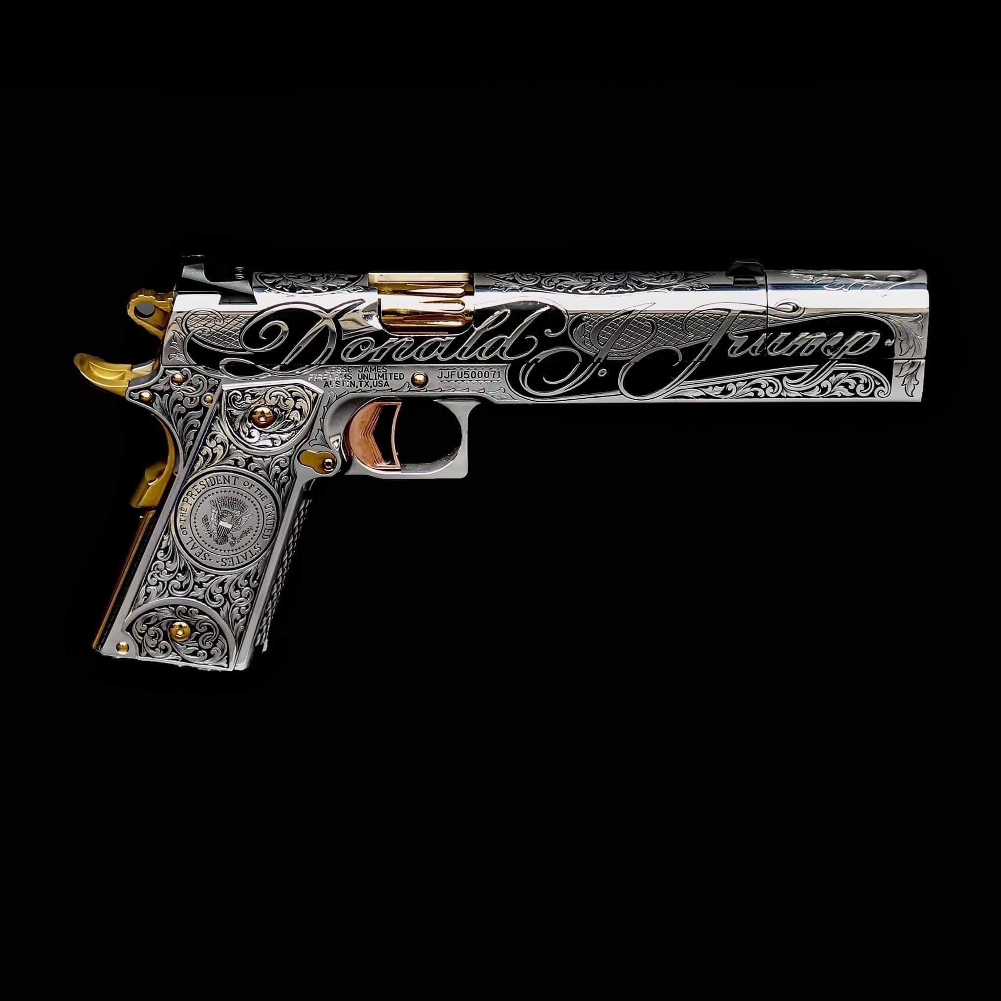 1911 Donald Trump Custom - Colt, Customization, Pistols, Elections, Weapon, Longpost, Politics