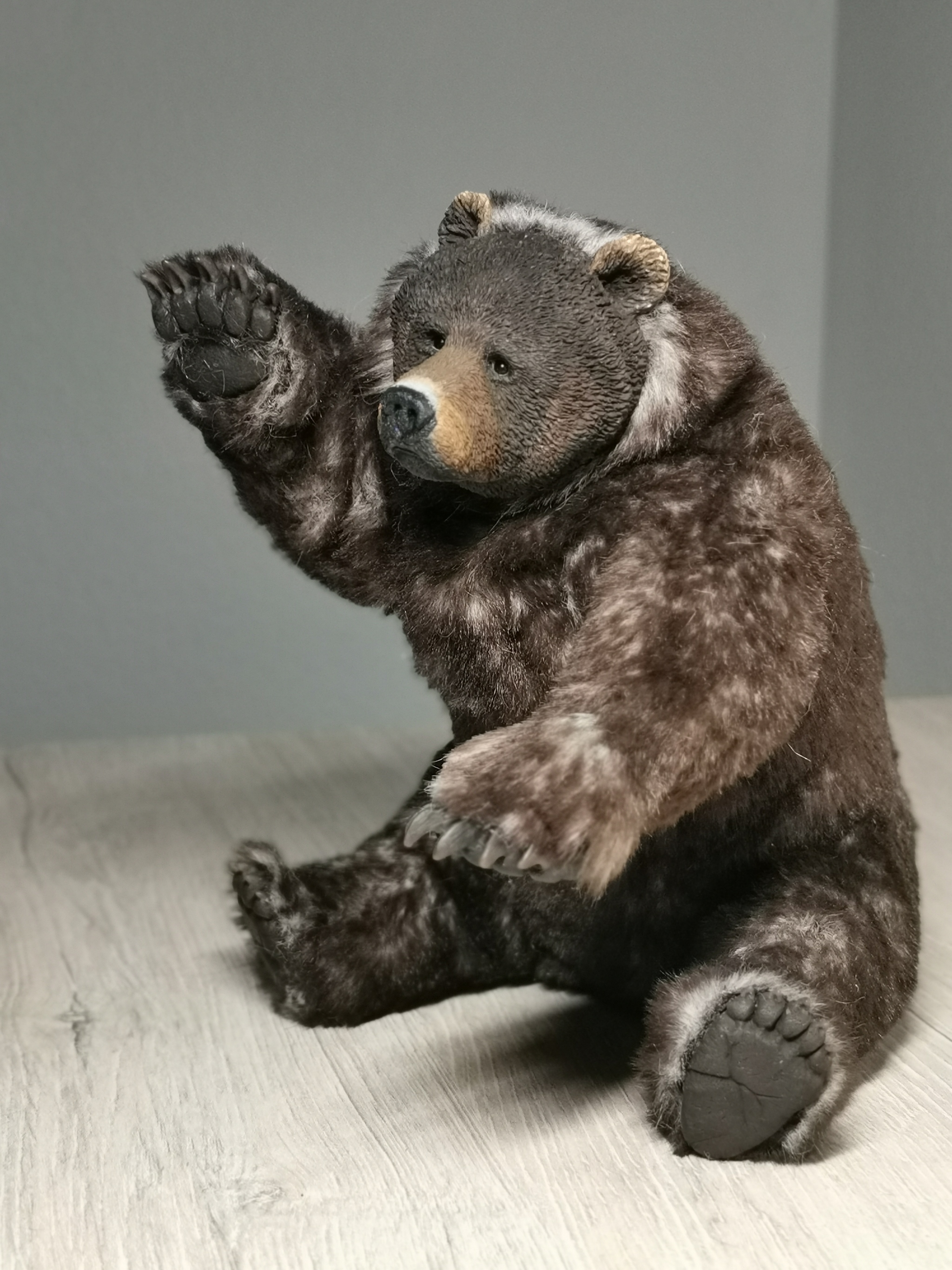 bear - My, The Bears, Soft toy, Mixed media, Polymer clay, Needlework without process, Longpost