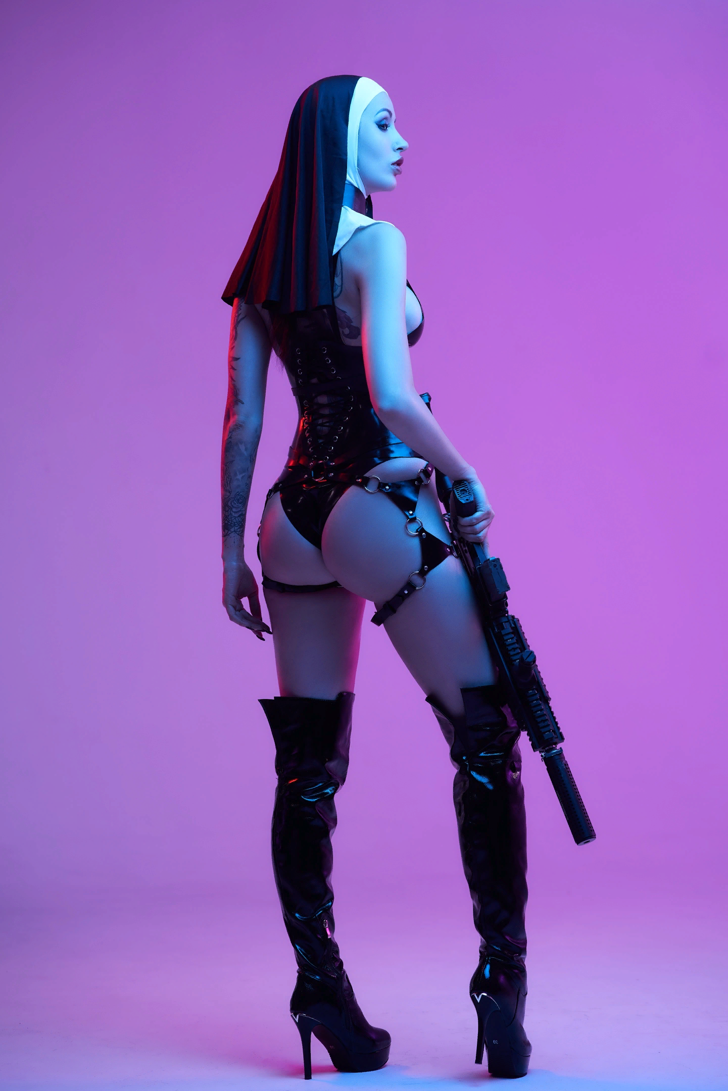 When the Saints attackВ  # - NSFW, Cosplay, Girls, Games, Hitman: Absolution, Longpost, Latex