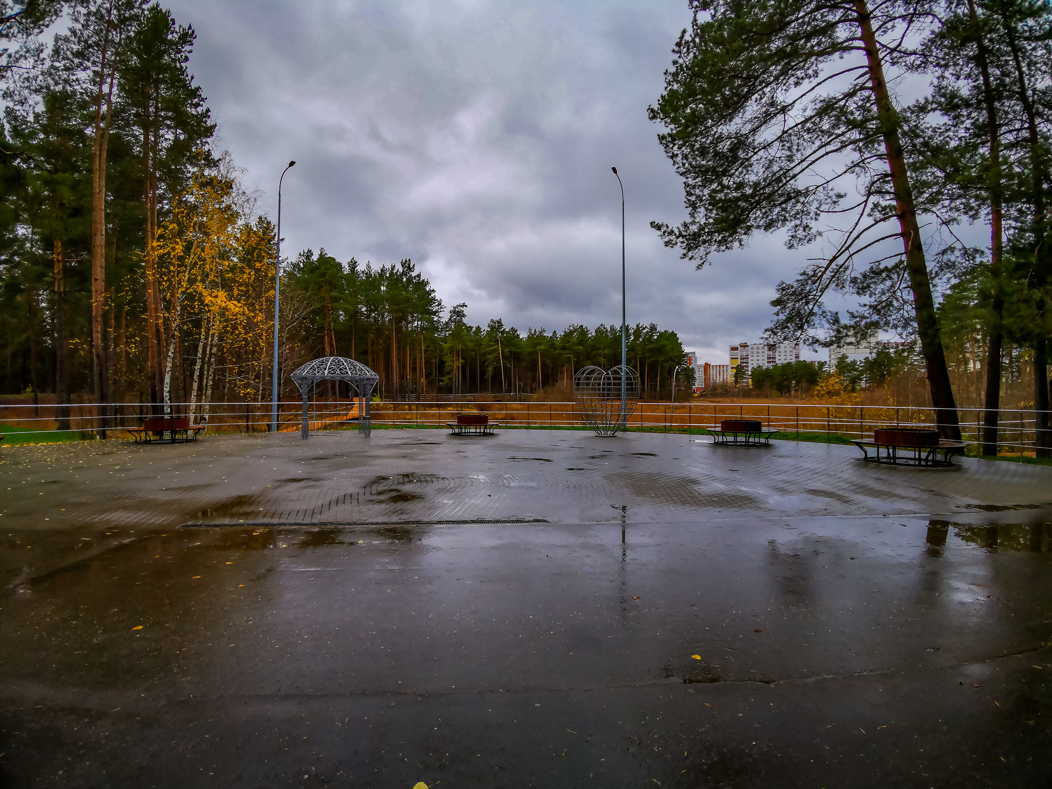 Urban - My, Mobile photography, Bike ride, Town, Rain, A bike, Architecture, Longpost, Dzerzhinsk