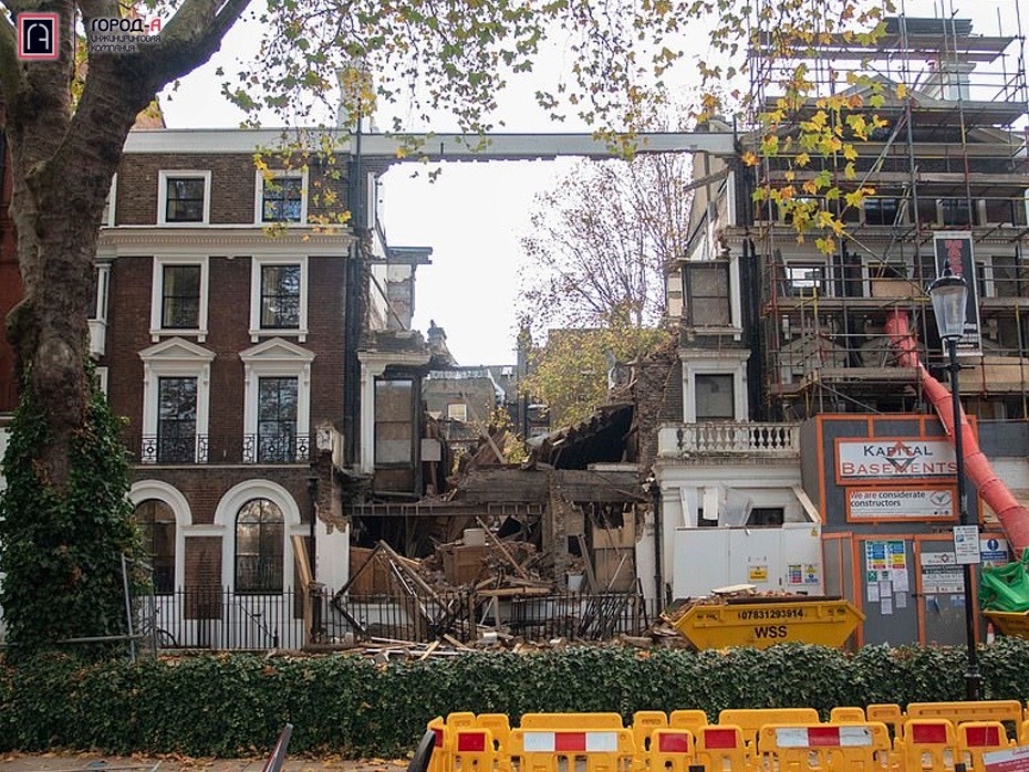 300-year-old mansion worth ?8.5 million collapses in London - news, England, Architecture, Collapse, Longpost, Negative