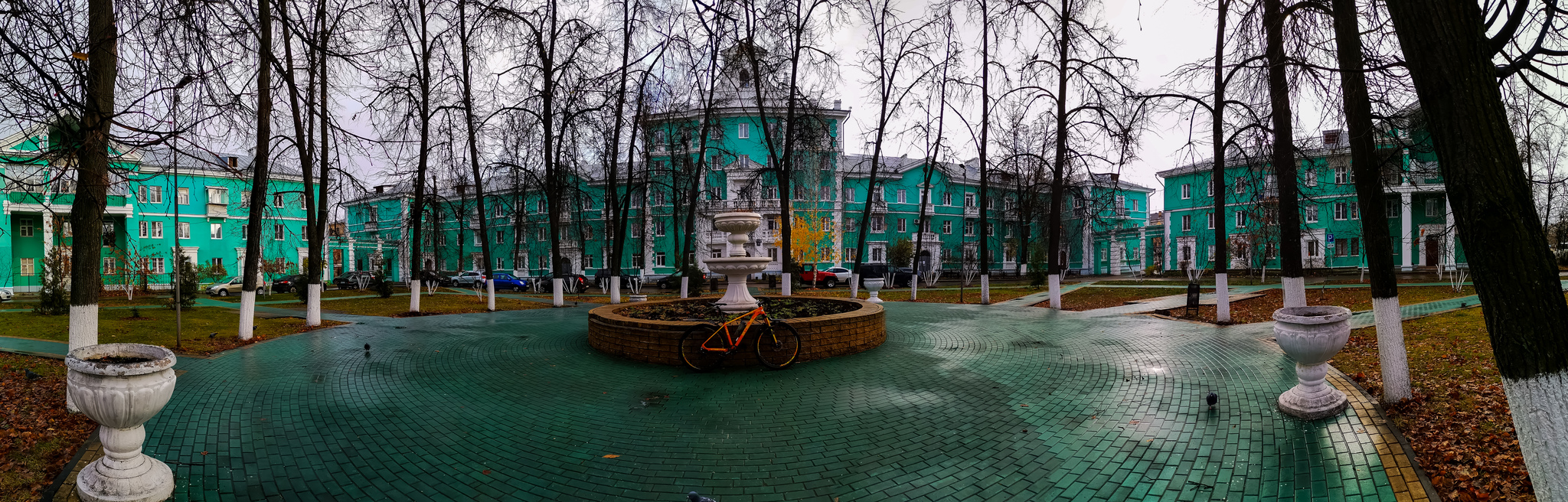 Urban - My, Mobile photography, Bike ride, Town, Rain, A bike, Architecture, Longpost, Dzerzhinsk