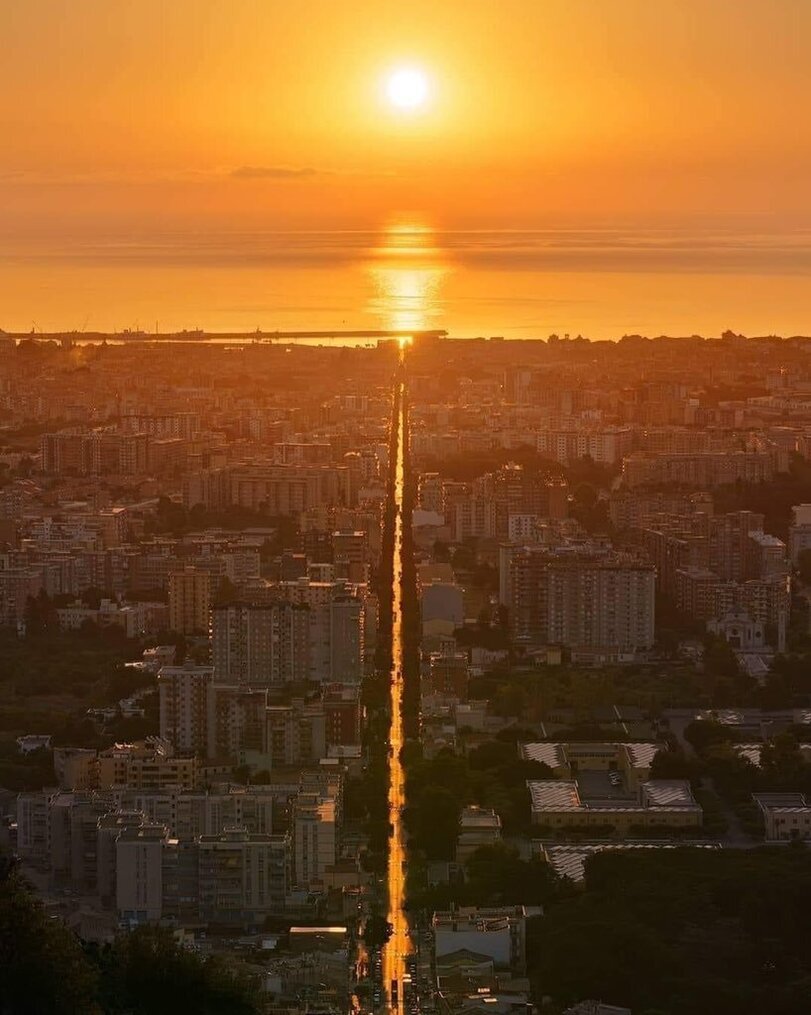 Дорога к солнцу - Палермо, Фотография, Солнце