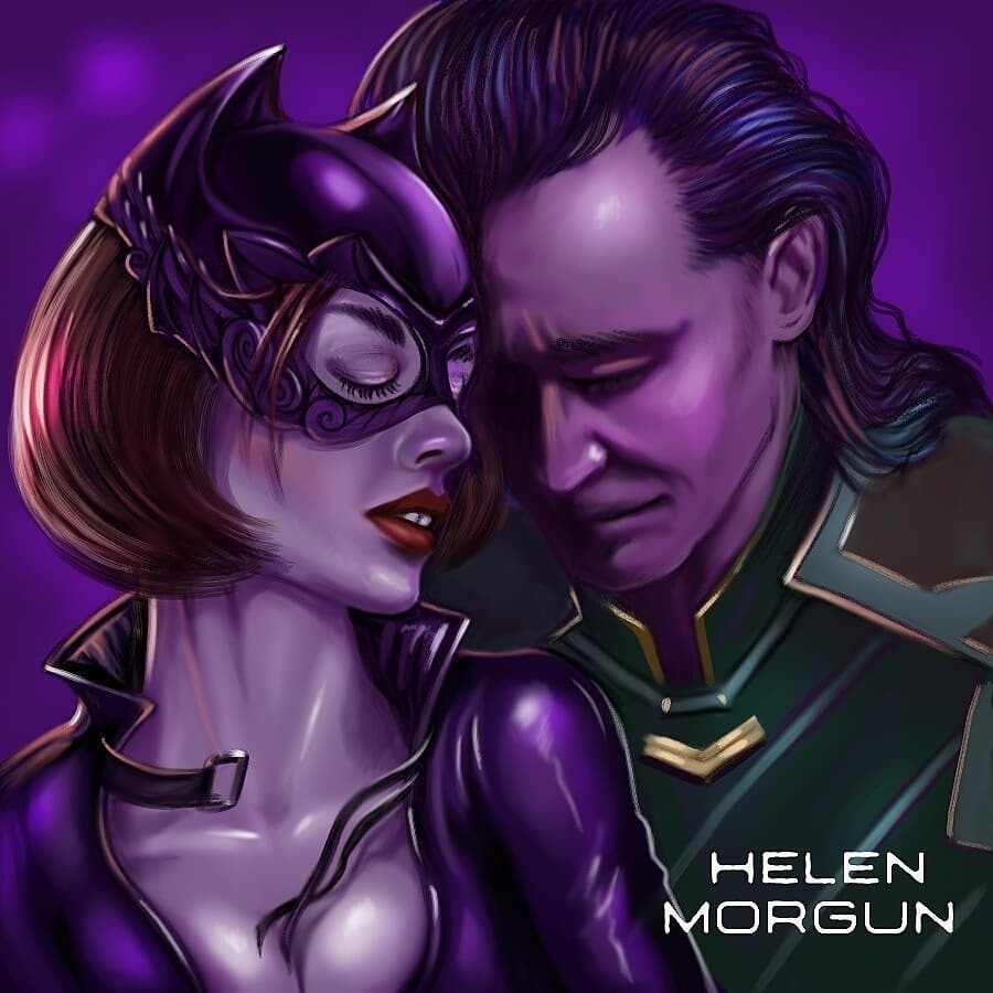 Beautiful artwork of famous actors in the images of their heroes and more - Art, Tom Hiddleston, Margot Robbie, Maisie Williams, Tom Hardy, Ann Hataway, Gal Gadot, Heath Ledger, Benedict Cumberbatch, Evangeline Lilly, Scarlett Johansson, Millie Bobby Brown, Rose Leslie, Mark Strong, Lily Collins, Emma Stone, Actors and actresses, Longpost