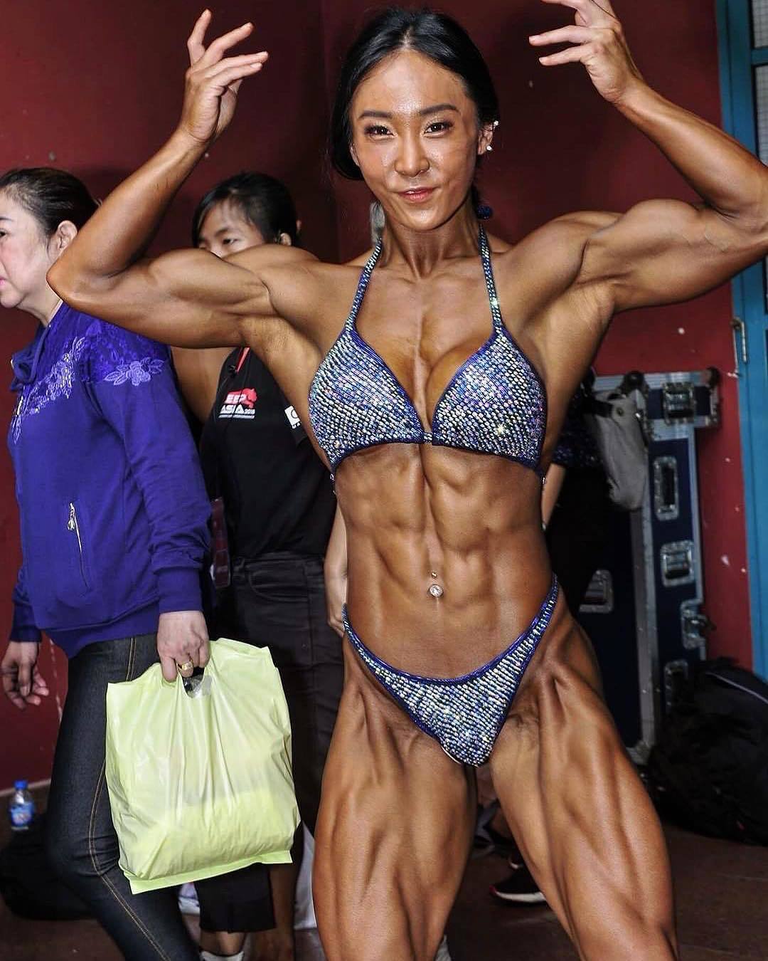 Ahn Da-Jong - NSFW, An Da Jeong, Strong girl, Bodybuilders, Longpost