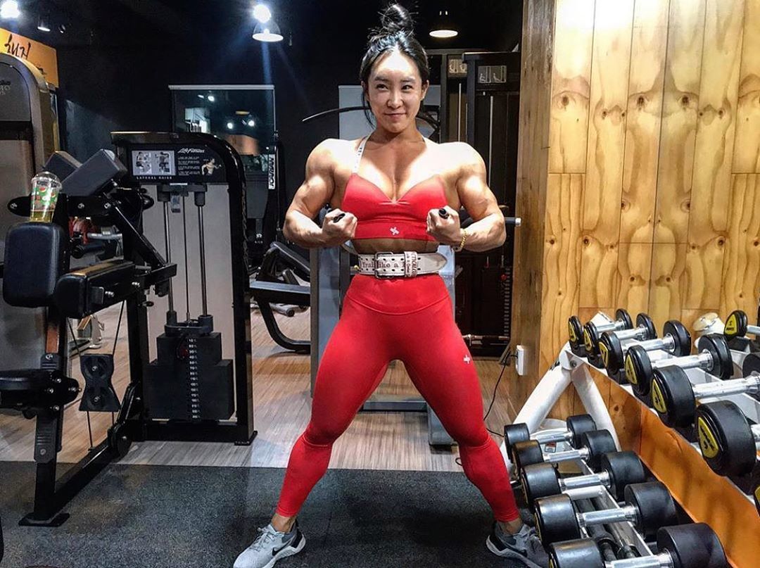 Ahn Da-Jong - NSFW, An Da Jeong, Strong girl, Bodybuilders, Longpost