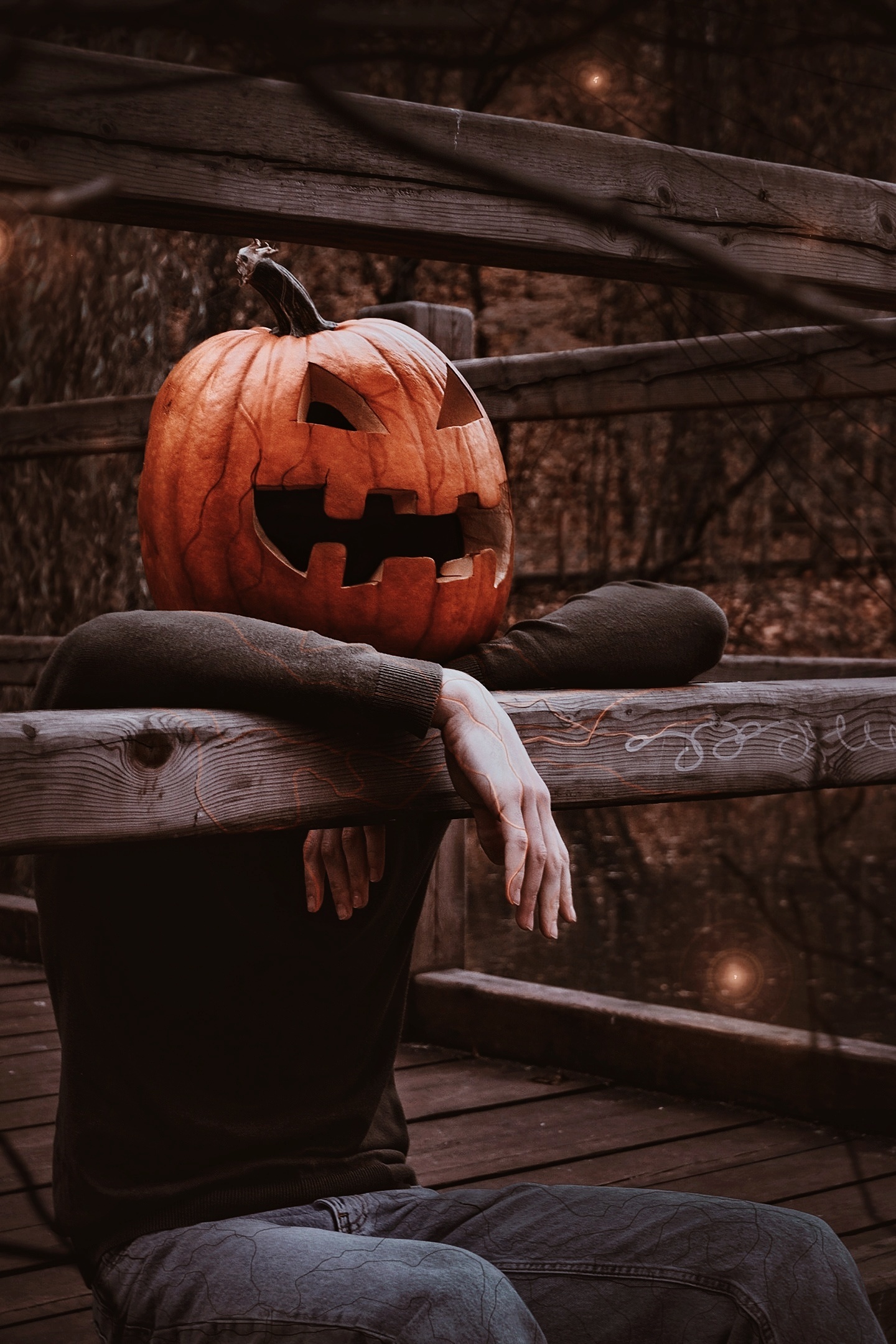 Shooting with a pumpkin - My, The photo, Photographer, Photoshop master, PHOTOSESSION, Atmosphere, Forest, Horror, Friday the 13th, Black Friday, Filming, Creation, Mystic, Pumpkin, Photo processing, Beginning photographer, Professional, Photoshop, Nature, Moscow, Longpost