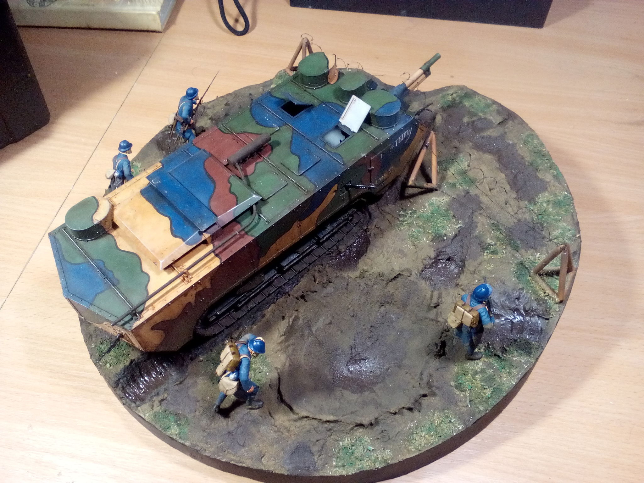 Gas near Soissons. Stage 3. Diorama base (1/35 homemade). Assembly Notes - My, Stand modeling, Diorama, Needlework with process, With your own hands, Hobby, Miniature, World War I, Painting, Needlework, Longpost