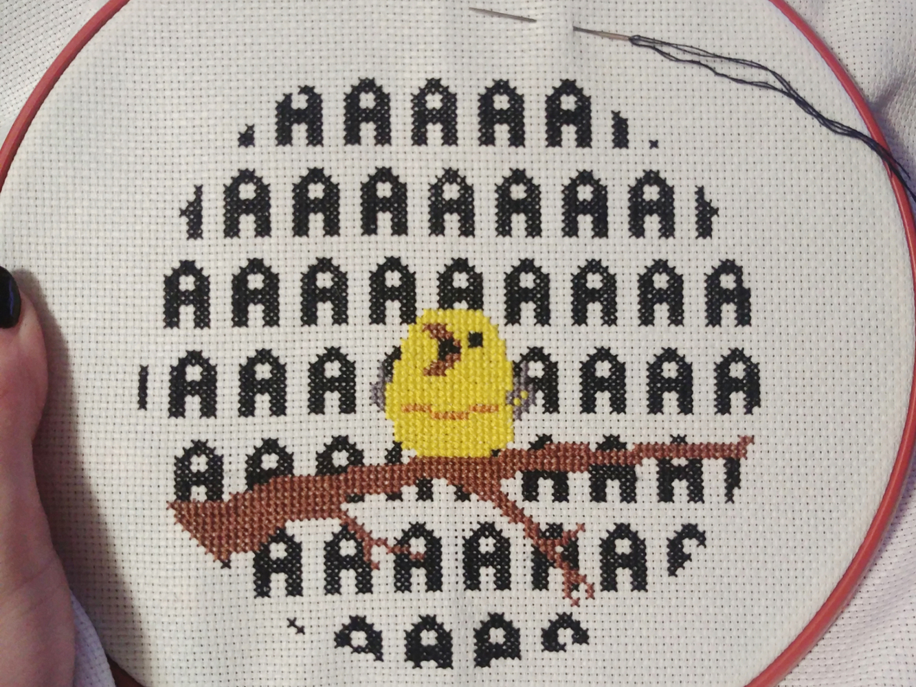 My spirit animal - My, Cross-stitch, Needlework without process