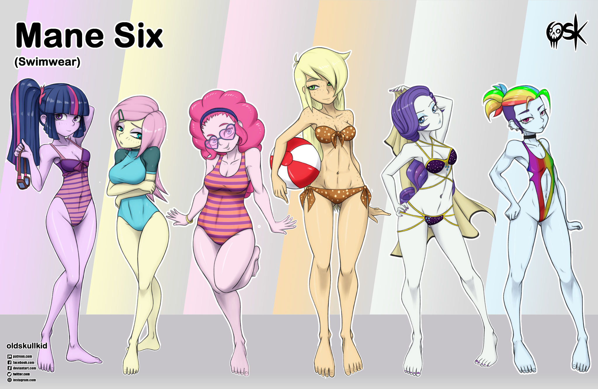 Девчонки в костюмчиках - NSFW, My Little Pony, Mane 6, MLP Suggestive, Equestria Girls