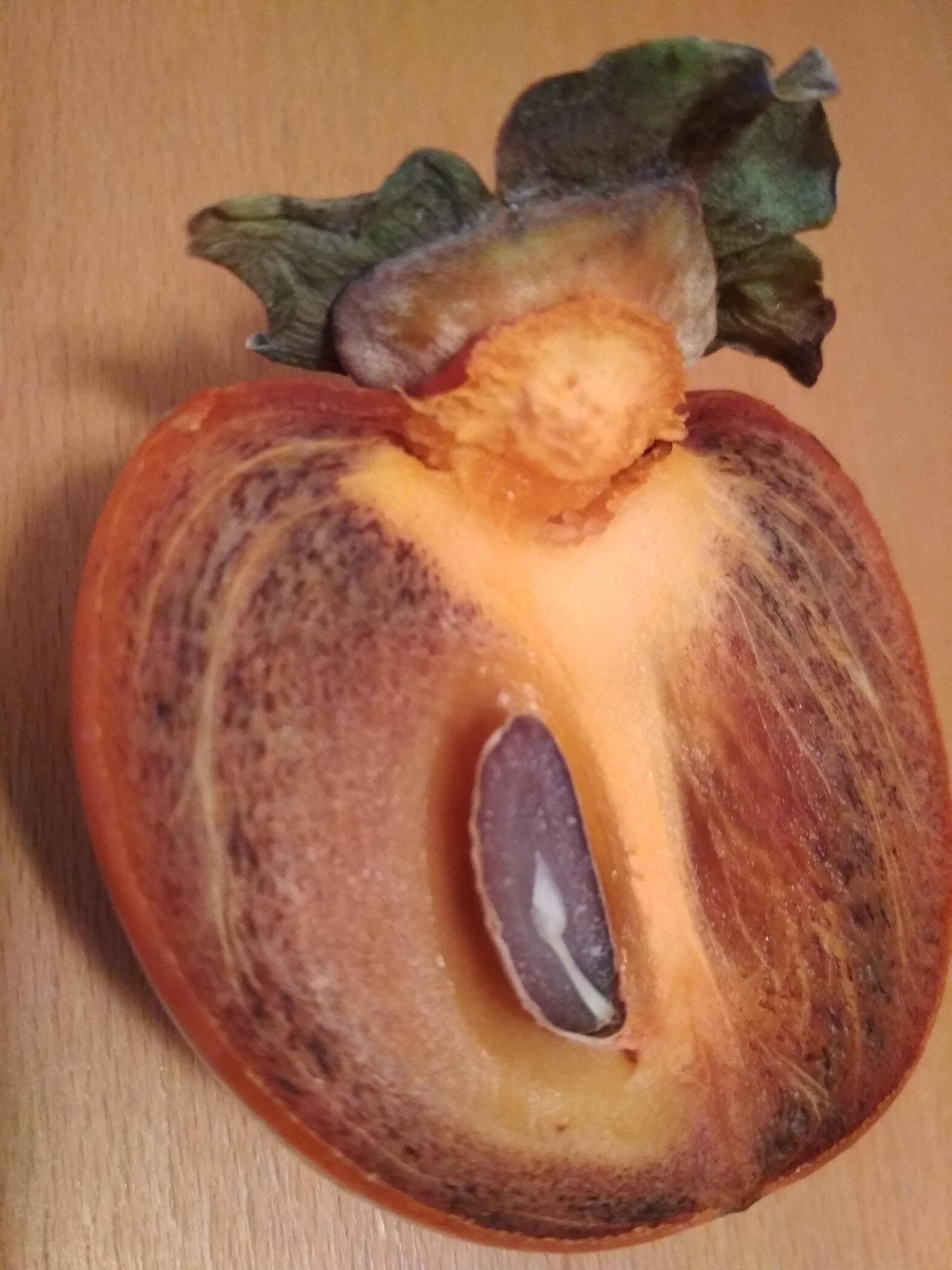 Successfully cut the persimmon - My, Persimmon, The photo, Plants