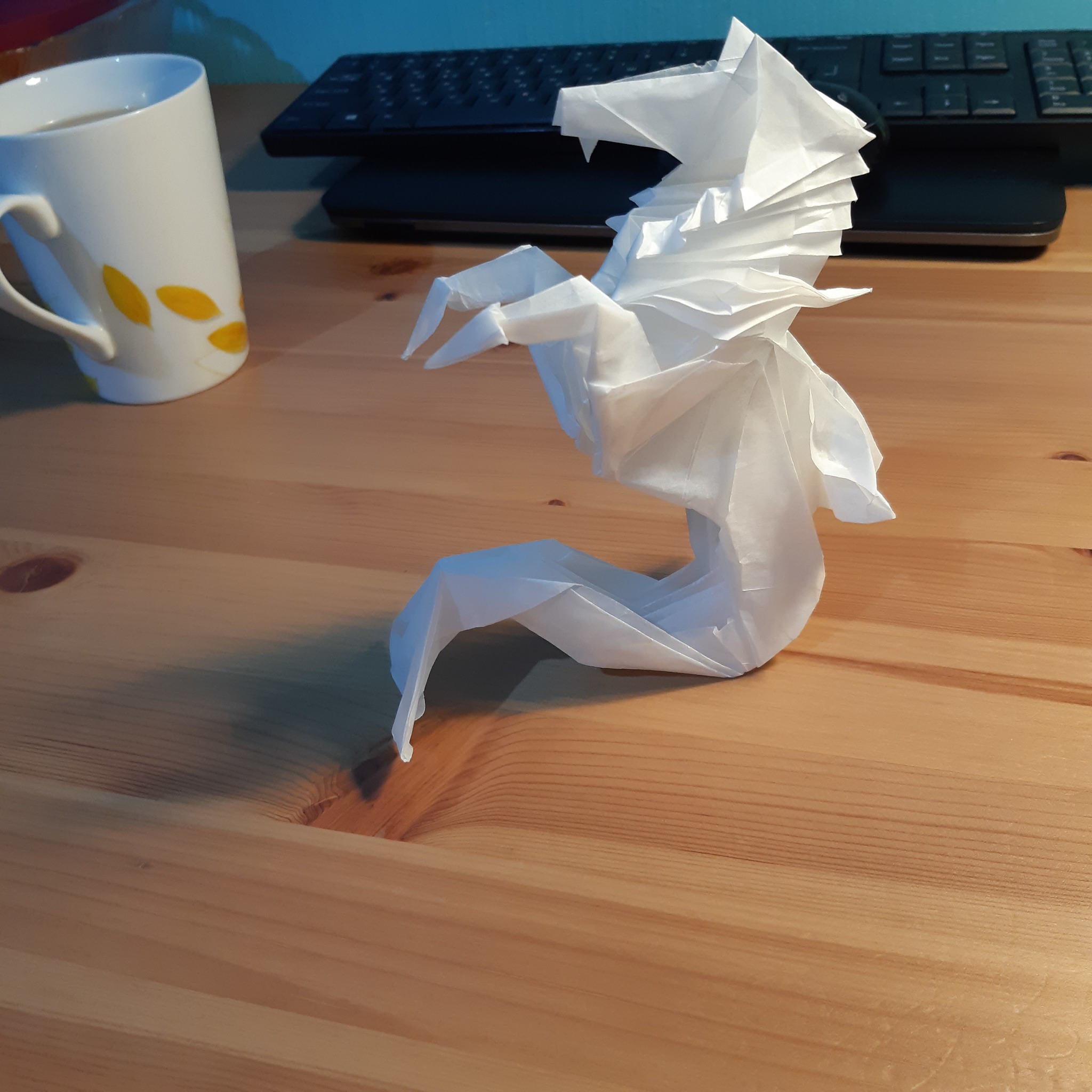 Origami Hippocampus (Roman Diaz) v2.2 - Оригами, Гиппокампус, Келпи, Мифы, Видео, Длиннопост