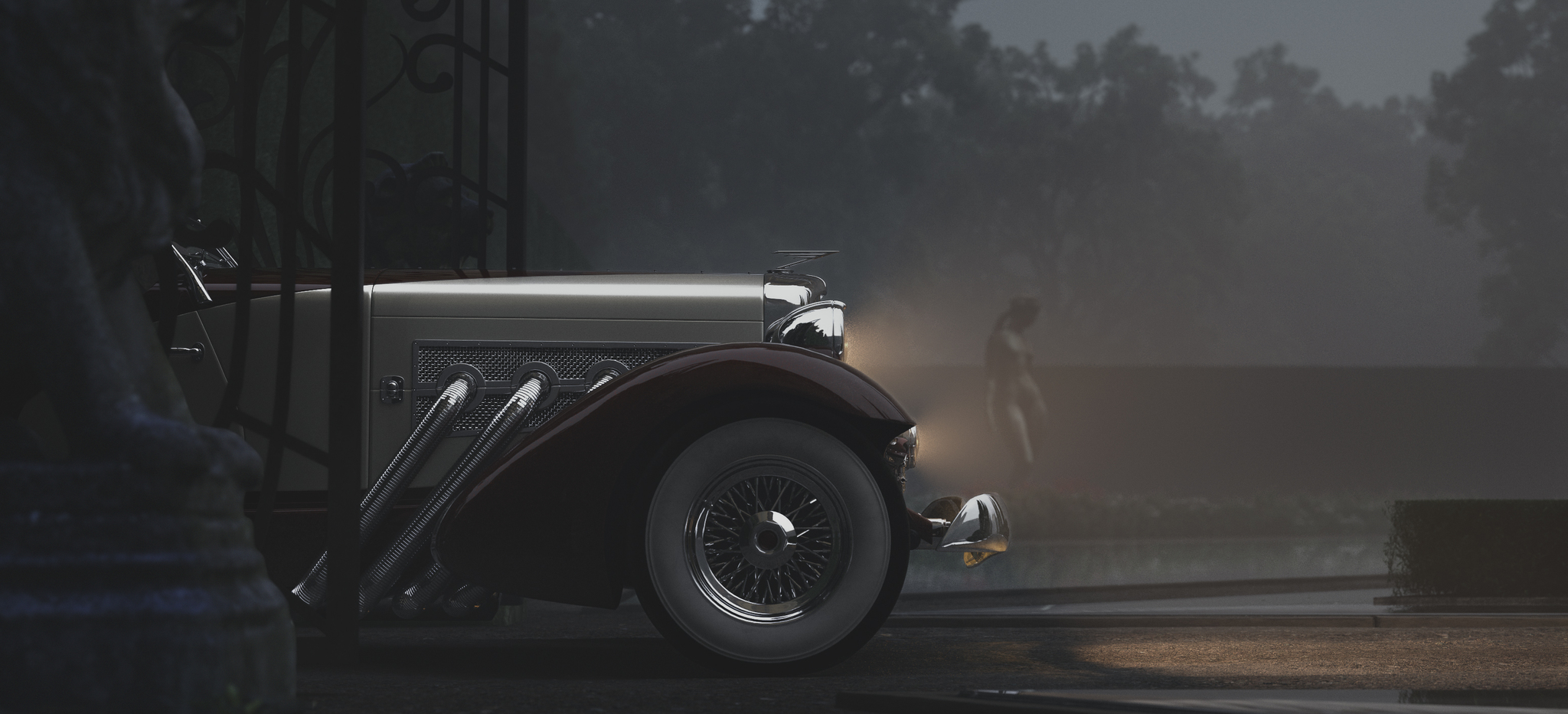 Duesenberg 1933 SJ - My, Duesenberg, Retro, 3DS max, Render, Computer graphics, Longpost